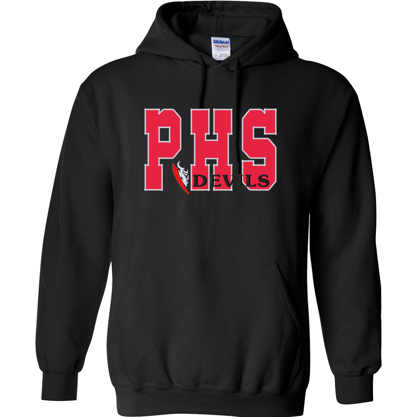 PHS - Black Crewneck Applique Sweater