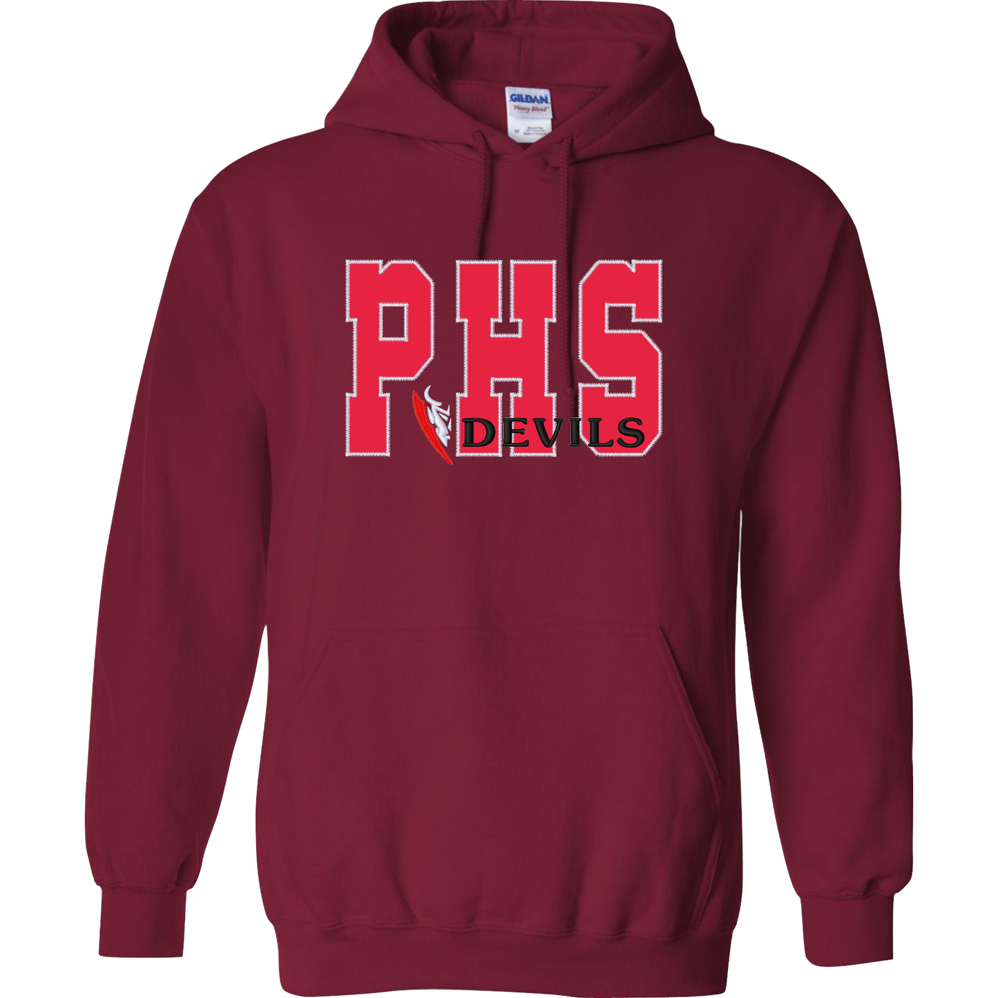 PHS - Cardinal Red Crewneck Applique Sweater