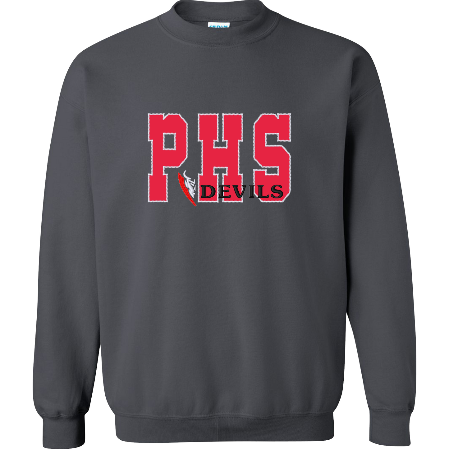 PHS - Charcoal Crewneck Applique Sweater