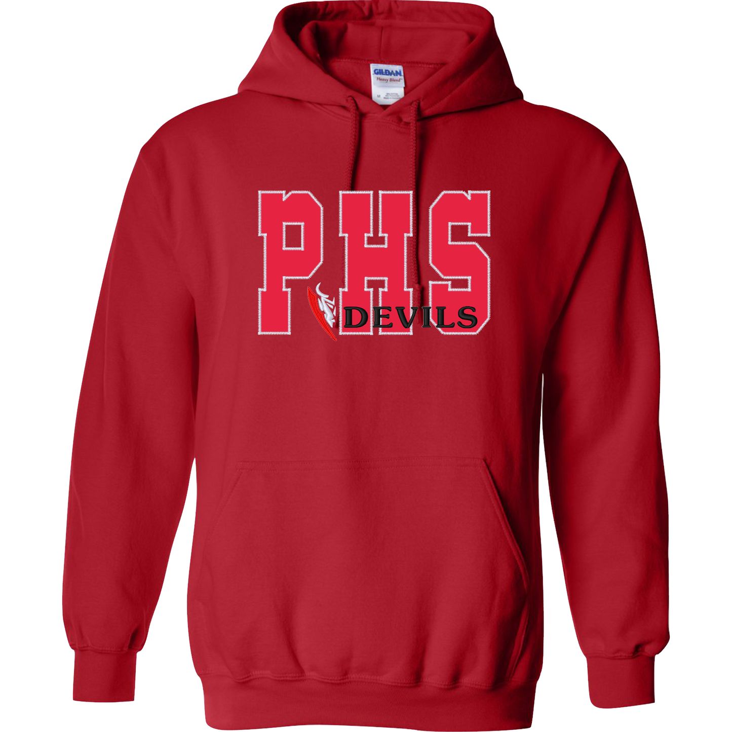 PHS - Red Crewneck Applique Sweater