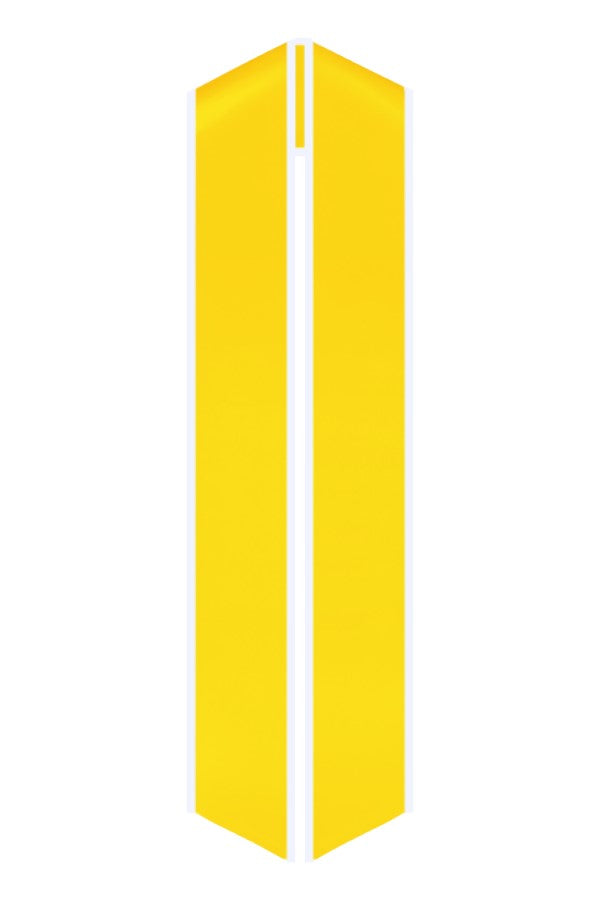 Gold Graduation Stole with White Trim