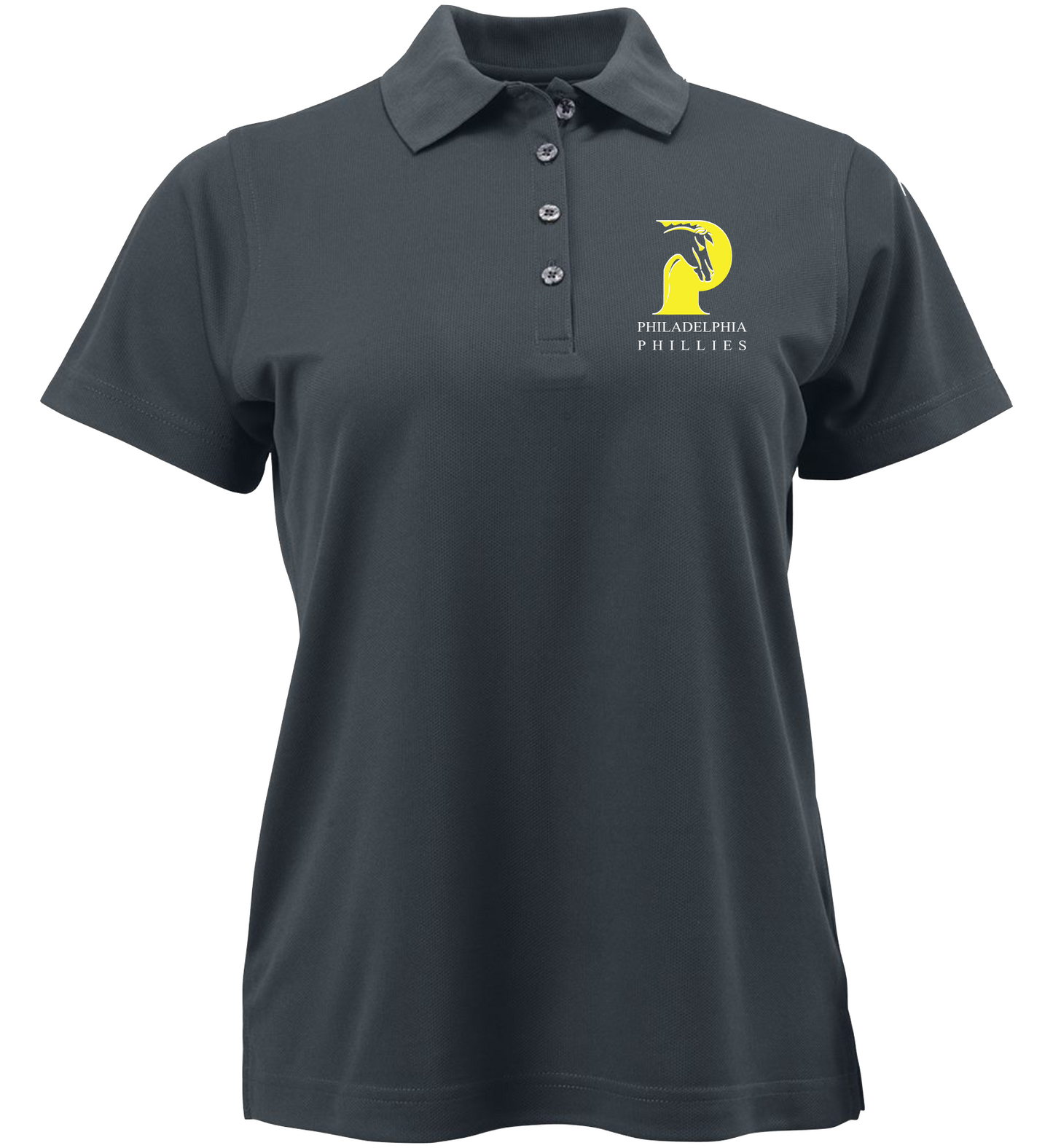 Carbon Ladies’ polo embroidered with school logo and school name.