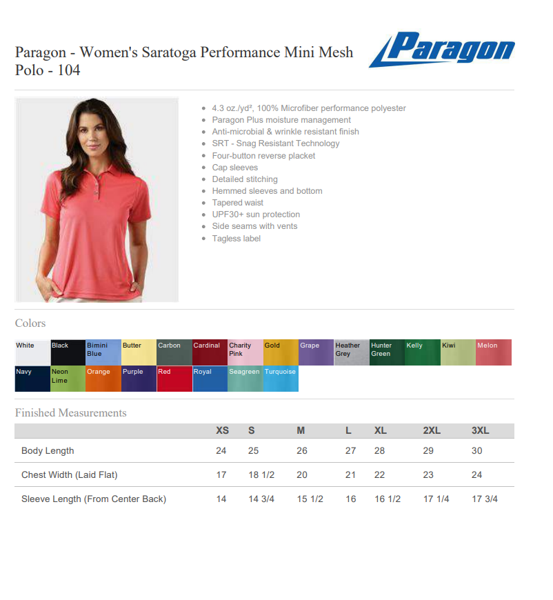 Barfield Elementary - Ladies’ Polo