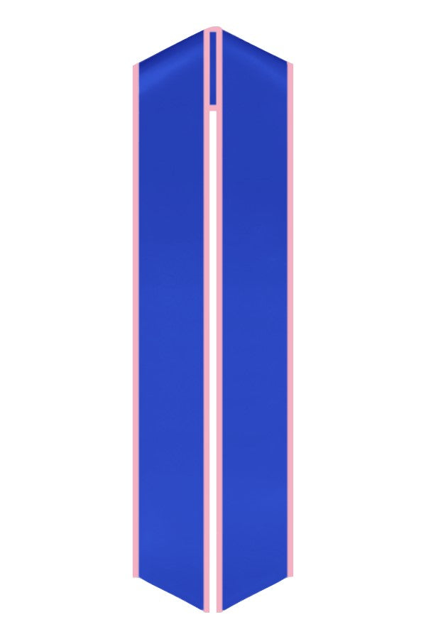 Royal Blue Graduation Stole with Pink Trim