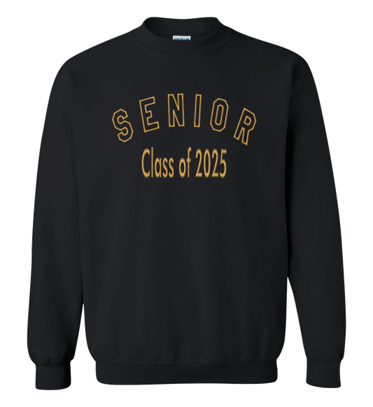 Senior 2025 - Black Crewneck Sweater