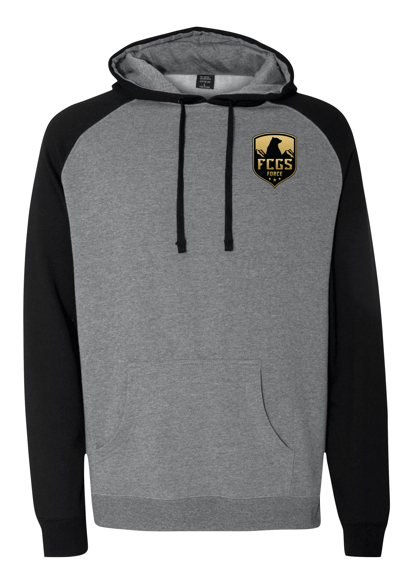 FCGS Force - Embroidered Raglan Hooded Sweatshirt