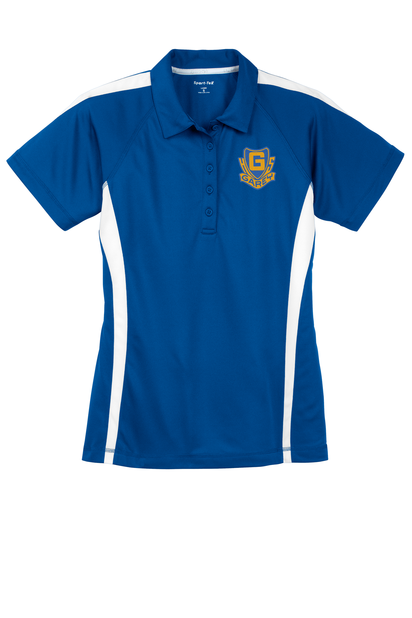 Ladies Royal and White Polo