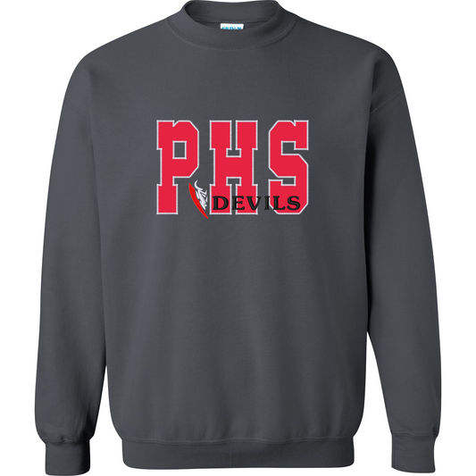 PHS -  Charcoal Crewneck Applique Sweater