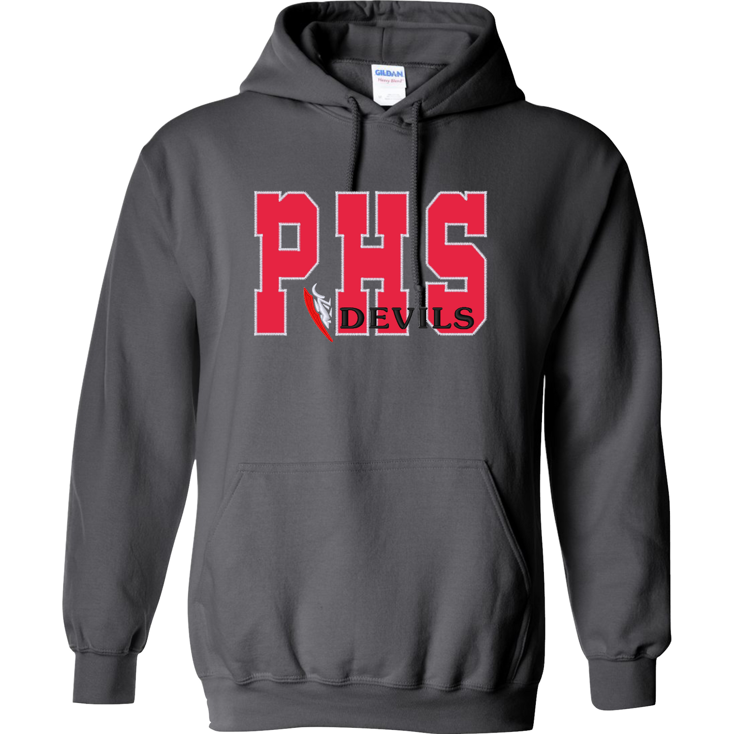 PHS -  Charcoal Crewneck Applique Sweater