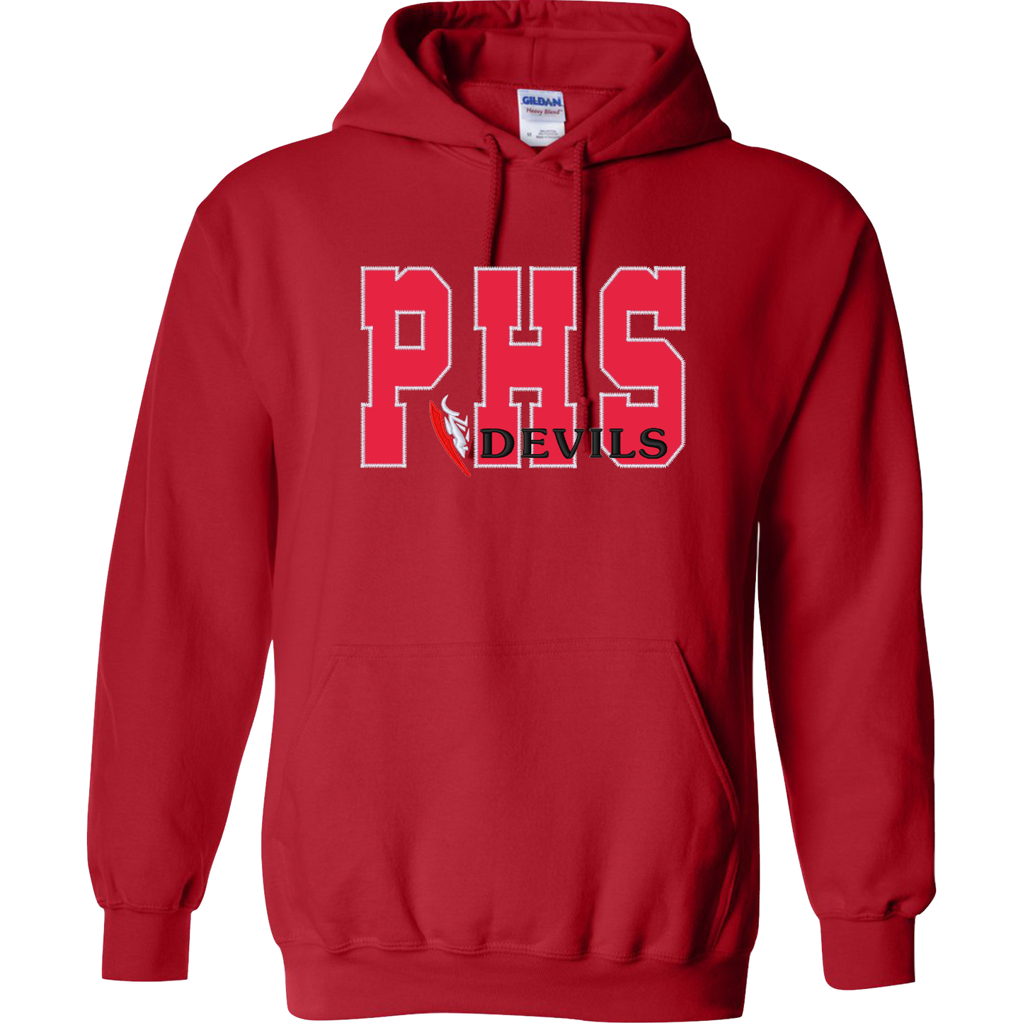 PHS -  Red Crewneck Applique Sweater