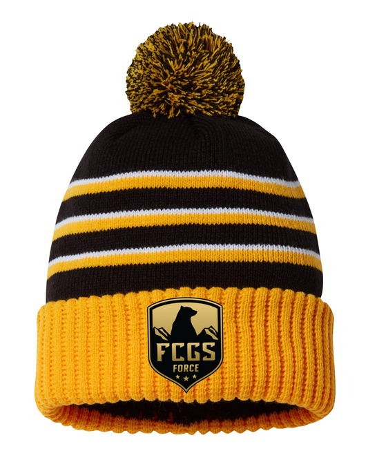 FCGS Force - Embroidered Pom-Pom Beanie