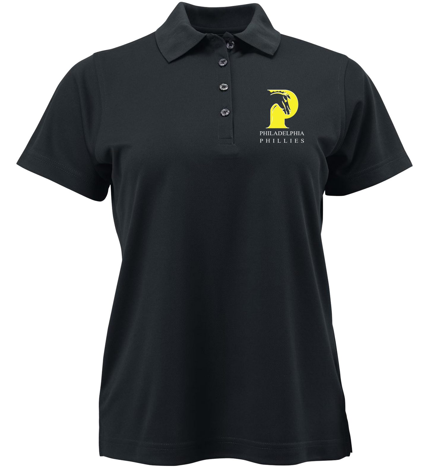 Black Ladies’ polo embroidered with school logo and school name. 