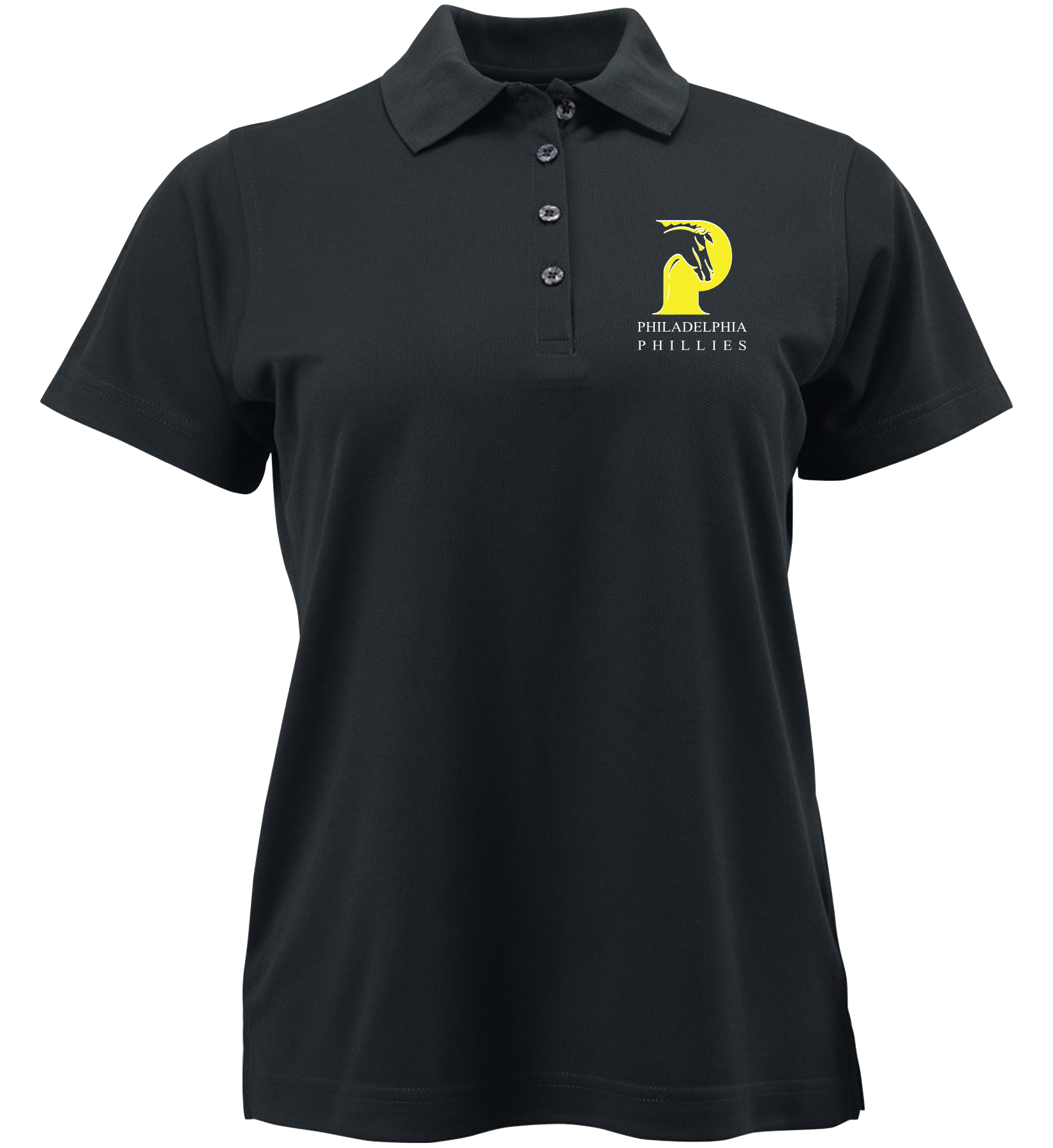 Black Ladies’ polo embroidered with school logo and school name. 