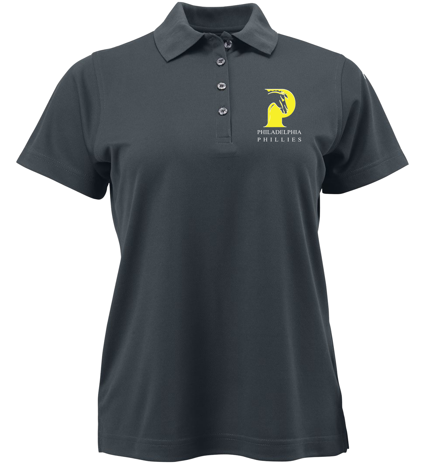 Carbon Ladies’ polo embroidered with school logo and school name. 