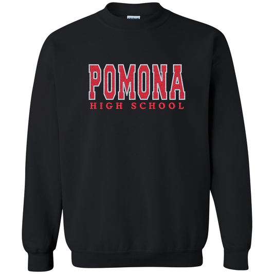 Pomona High School -  Crewneck Applique Sweater