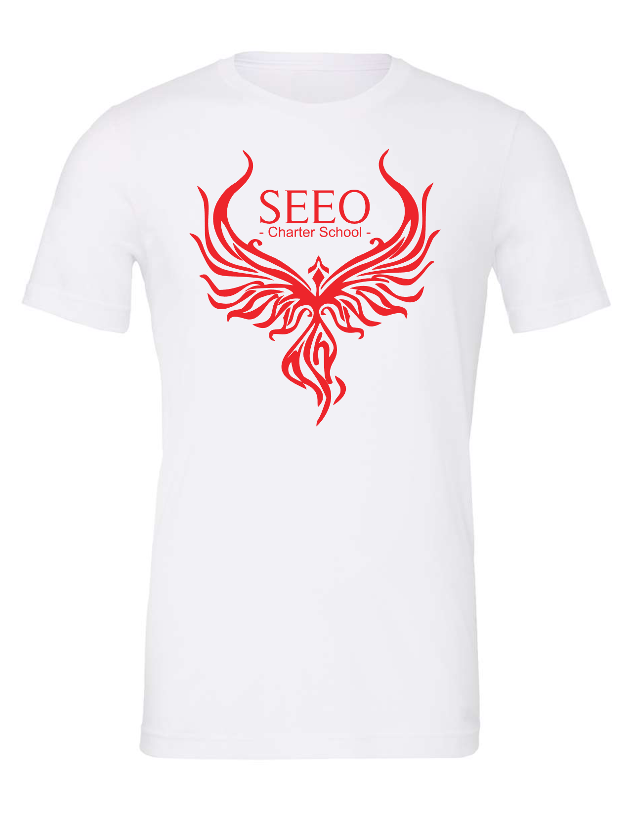 SEEO Charter School - White Phoenix T-Shirt